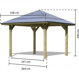 Karibu Pavillon Bergen Holzpavillon  4