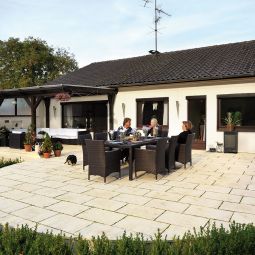 WESERWABEN Terrassenplatte Opus Champagne 8