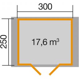 weka Gartenhaus Premium 45 DT 5