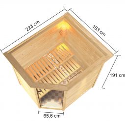 Karibu Woodfeeling Sauna Elea 4