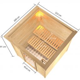 Karibu Woodfeeling Sauna Jara 4