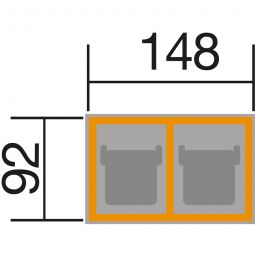 weka Mülltonnenbox für 2 Tonnen 3