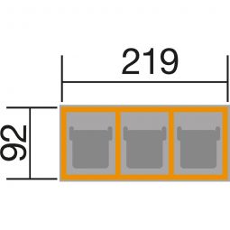 weka Mülltonnenbox für 3 Tonnen 3