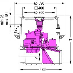 KESSEL Rückstaupumpanlage Pumpfix-F-Komfort Unterflurinstallation Modulset 3