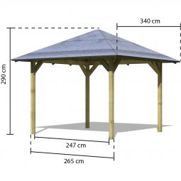 Karibu Pavillon Sevilla Holzpavillon 4