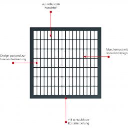 ACO Self Europoint Maschenrost Kunststoff 3