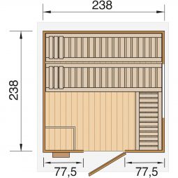 weka Design-Saunahaus Kuopio mit Fenster 4