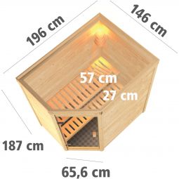 Karibu Woodfeeling Sauna Jella 5