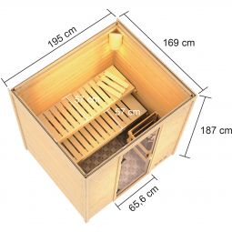 Karibu Woodfeeling Sauna Adelina 3