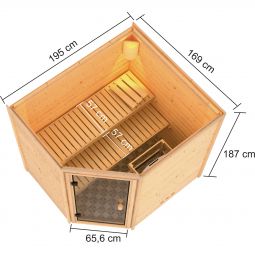 Karibu Woodfeeling Sauna Elea 3