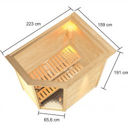 Karibu Woodfeeling Sauna Jella 6