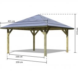 Karibu Carport Kirn Unterstand 5