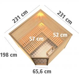 Karibu Woodfeeling Sauna Leona 5