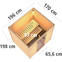 Karibu Woodfeeling Sauna Anja 3