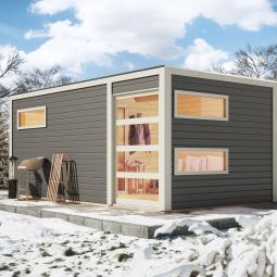 Karibu Saunahaus Hygge Terragrau 3