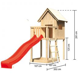 AKUBI Spielhaus Frieda mit Rutsche 4