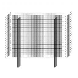bellissa Gabionenzaun paravento Grundmodul 8