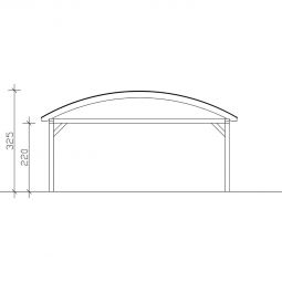 Skan Holz Doppelcarport Franken Eiche 6