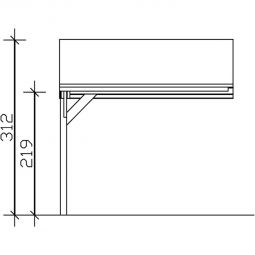 Skan Holz Stellplatzerweiterung für Doppelcarport 10