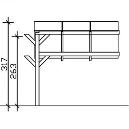 Skan Holz Stellplatzerweiterung für Doppelcarport 7