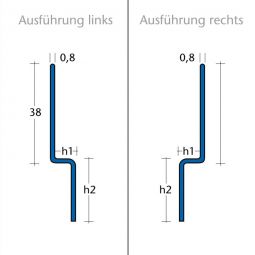 BLANKE Fliesenschiene Gefällekeil AQUA-KEIL WAND 3