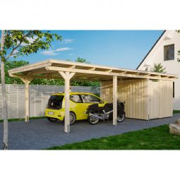 Skan Holz Einzelcarport Emsland mit 4