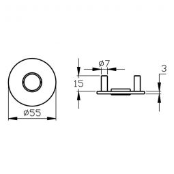 Karcher Türgriff-Garnitur Madeira EPL45 Edelstahl 4