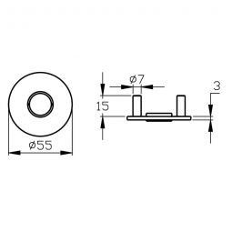 Karcher Türgriff-Garnitur Tower EPL86 Edelstahl 7