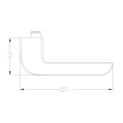 Karcher Türgriff-Garnitur Tower EPL86 Edelstahl 6