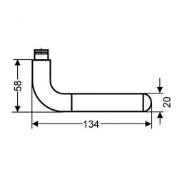 Karcher Türgriff-Garnitur Lignano ER35 Edelstahl 3