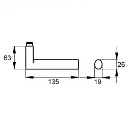 Karcher Türgriff-Garnitur Madeira ER45QLH Edelstahl 4