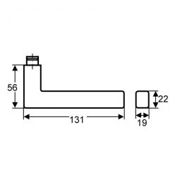 Karcher Türgriff-Garnitur Seattle ER46Q Edelstahl 4