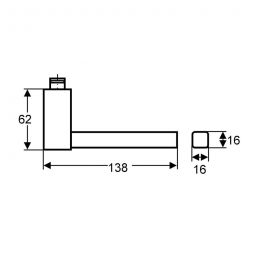 Karcher Türgriff-Garnitur Portland ER47Q Edelstahl 4