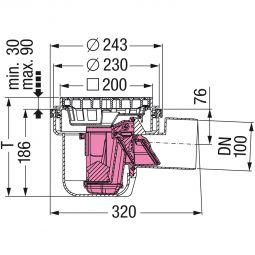 KESSEL Leichtflüssigkeitssperre 200x200 mm 4