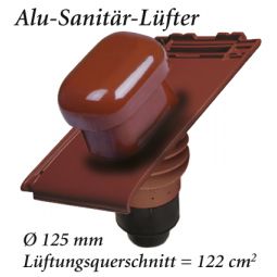 Erlus Linea Alu-Sanlüfter sinterrot Dachziegel 3