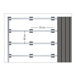 ferax Terrassenmeister Unterkonstruktion Alu-System Basis-Schiene 4