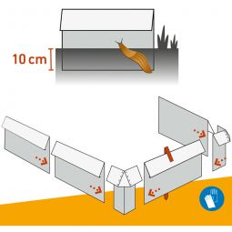 Windhager Schneckenzaun Befestigungsklammer verzinkt Höhe 7