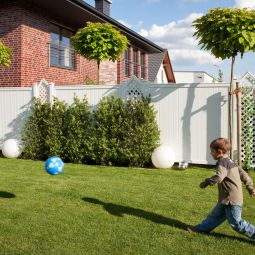 TraumGarten Sichtschutzzaun LONGLIFE RIVA Weiß 5