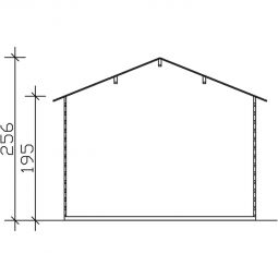 Skan Holz Gartenhaus Como Gartenhütte 8