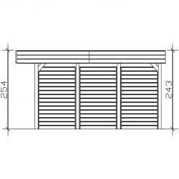 Skan Holz Doppelcarport Friesland mit 8