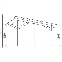 Skan Holz Stellplatzerweiterung für Doppelcarport 9