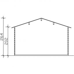 Skan Holz Gartenhaus Trondheim Gartenhütte 8