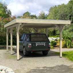 Skan Holz Einzelcarport Spessart Naturbelassen 3