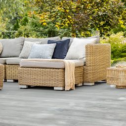 Lithonplus Terrassendiele Holz-Look grau 4