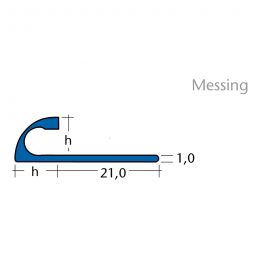 BLANKE Fliesenschiene Viertelkreis-Profil Messing natur 3