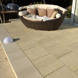 WESERWABEN Terrassenplatte Solum Champagne 4