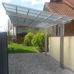 XIMAX Aluminium Carport Linea Weiß 5