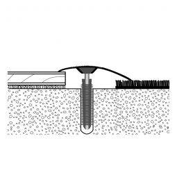 PARKETTFREUND Anpassprofil PF 186 Alu eloxiert Sand Einschlagdübel Übergangsschiene verschiedene Varianten, bis 1,8m, Höhenausgleich 0-20mm