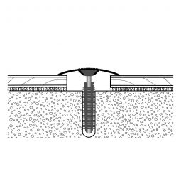 PARKETTFREUND Übergangsprofil PF 188 Alu eloxiert Sand Einschlagdübel Übergangsschiene verschiedene Varianten, bis 1,8m, Höhenausgleich 0-20 mm