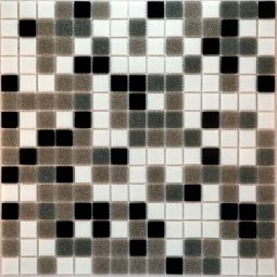 Wellker Glasmosaik Black Grey Brown White 32,6x32,6 cm Mosaikfliesen  4 mm auch als Muster erhältlich